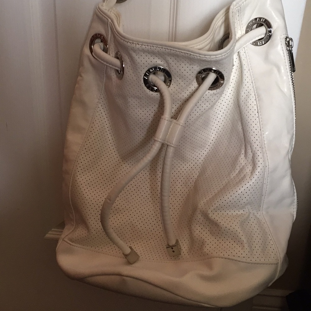 White Armani bag